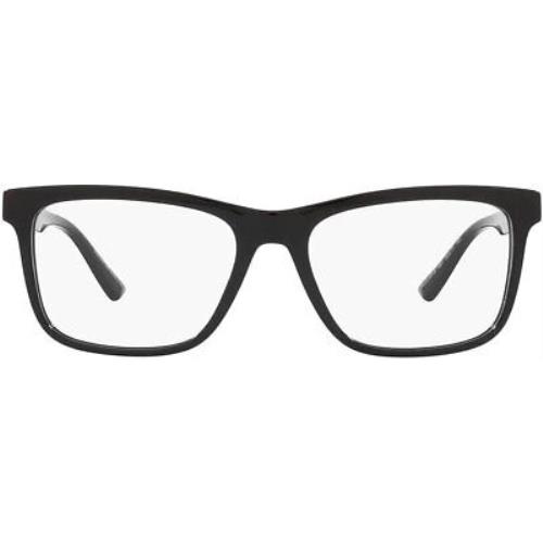 Versace VE 3319 GB1 Black Plastic Square Eyeglasses 55mm