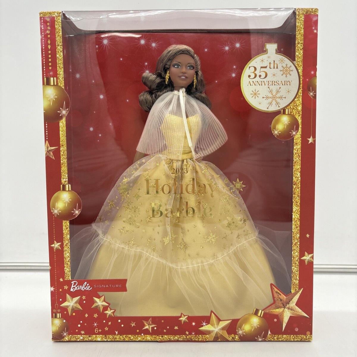 Barbie Holiday 2023 Signature Seasonal Collector Gift Doll Drk Brown Hair1