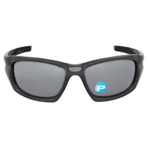 Oakley Valve Polarized Black Iridium Sport Men`s Sunglasses OO9236 923606 60 - Grey Frame, Black Lens