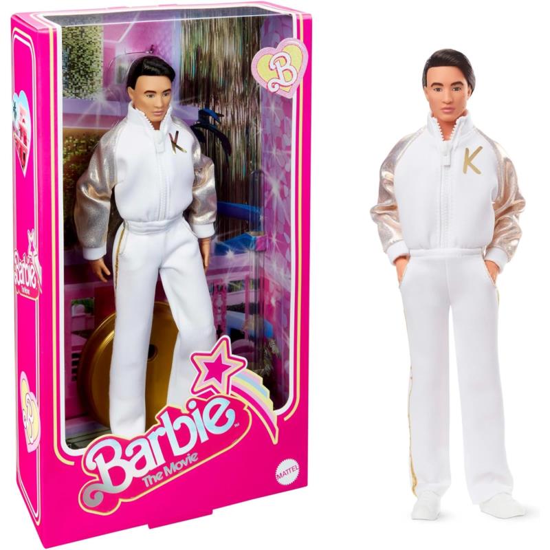 Barbie The Movie Signature Ken in White and Gold Tracksuit Exclusive Doll HPK04