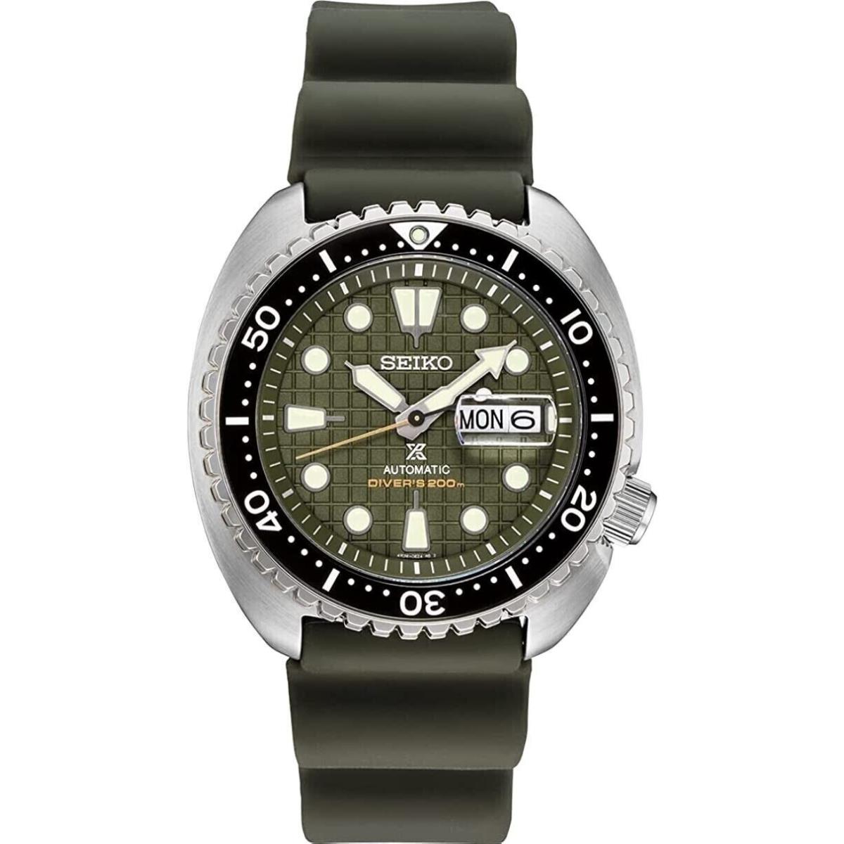 Seiko SRPE05 Prospex King Turtle Automatic Watch 200m Green Dial Box Tags Papers