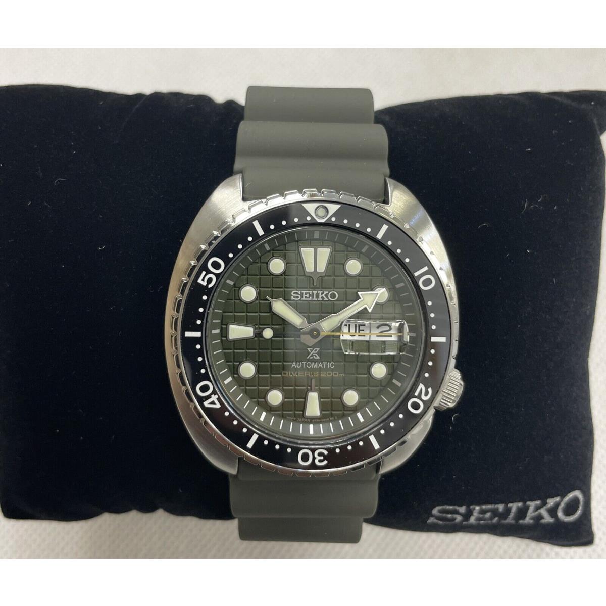 Seiko Automatic Prospex King Turtle Divers 200M Men`s Watch SRPE05 Green