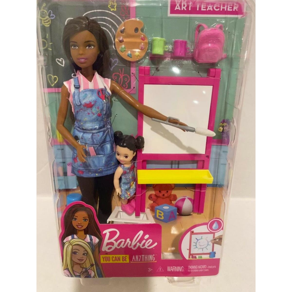 Barbie Careers Teacher Brunette Doll Play Set + Student