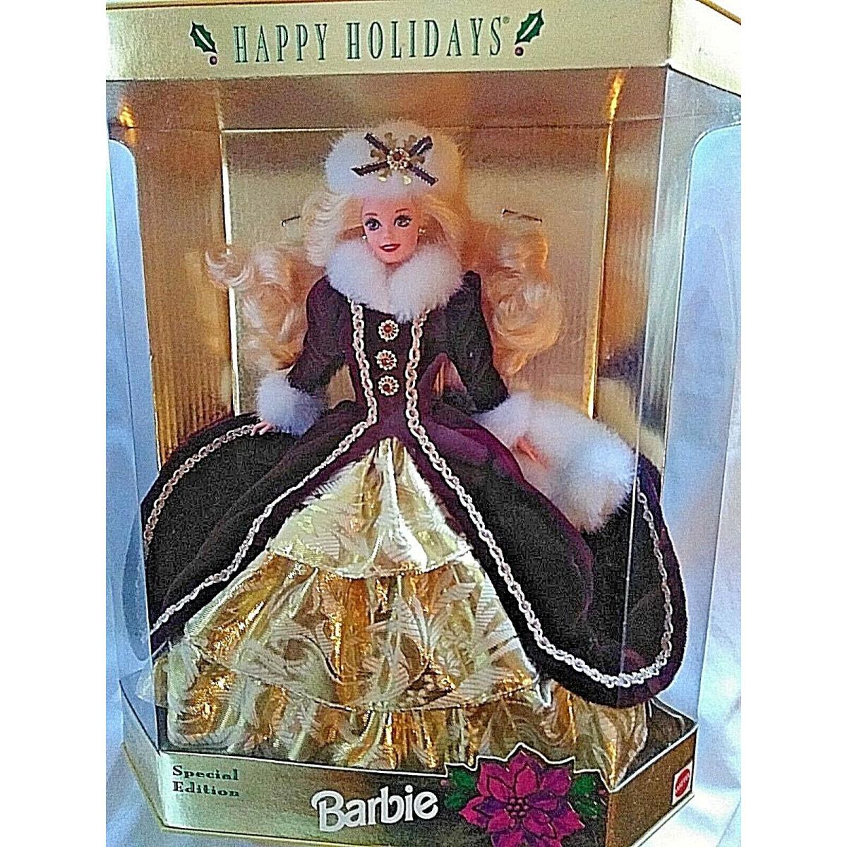 1996 Happy Holidays Barbie Special Edition Doll Cannot Hold Muff As Shown