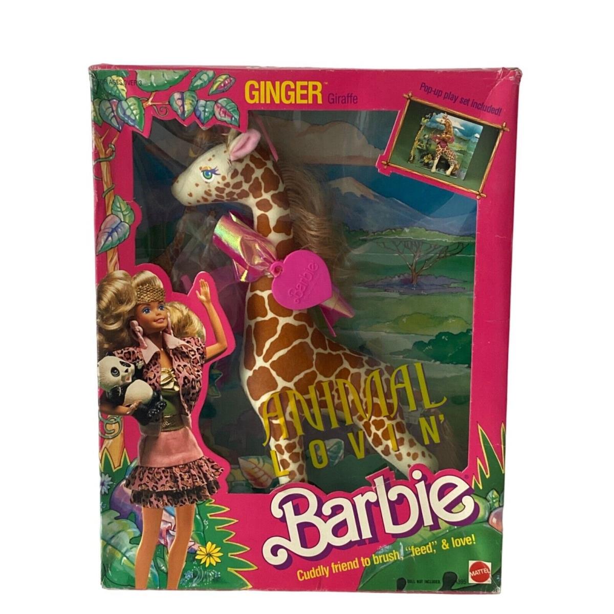 1988 Animal Lovin` Barbie: Ginger Giraffe 1395 Nos Vintage