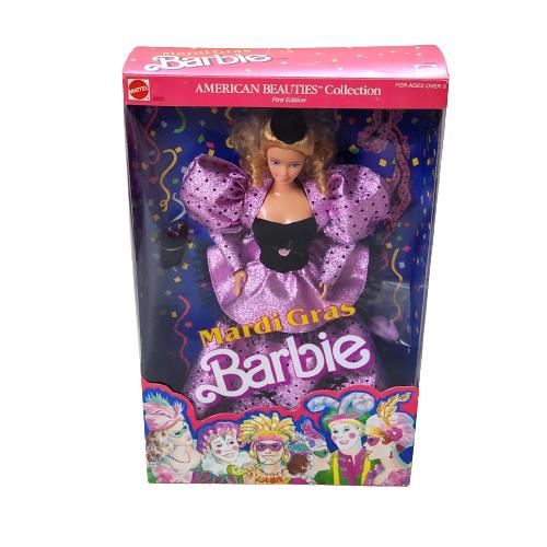 Vintage 1987 Mattel Mardi Gras Barbie 4930 1ST Editon Box