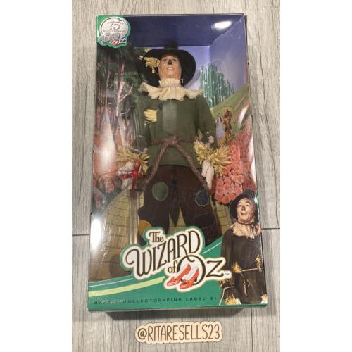 2013 Wizard Of Oz Scarecrow Doll 75th Anniversary Barbie Pink Label Mattel Nrfb