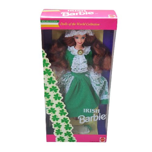 Vintage 1994 Mattel Irish Barbie Doll OF The World 12998 IN Box