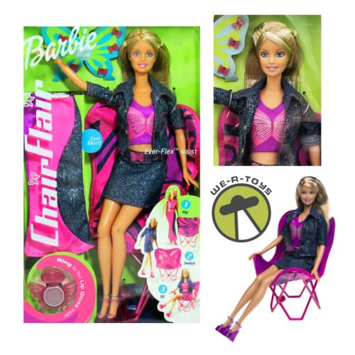 Barbie Chair Flair Doll with Ever-flex Waist 2002 Mattel 56438