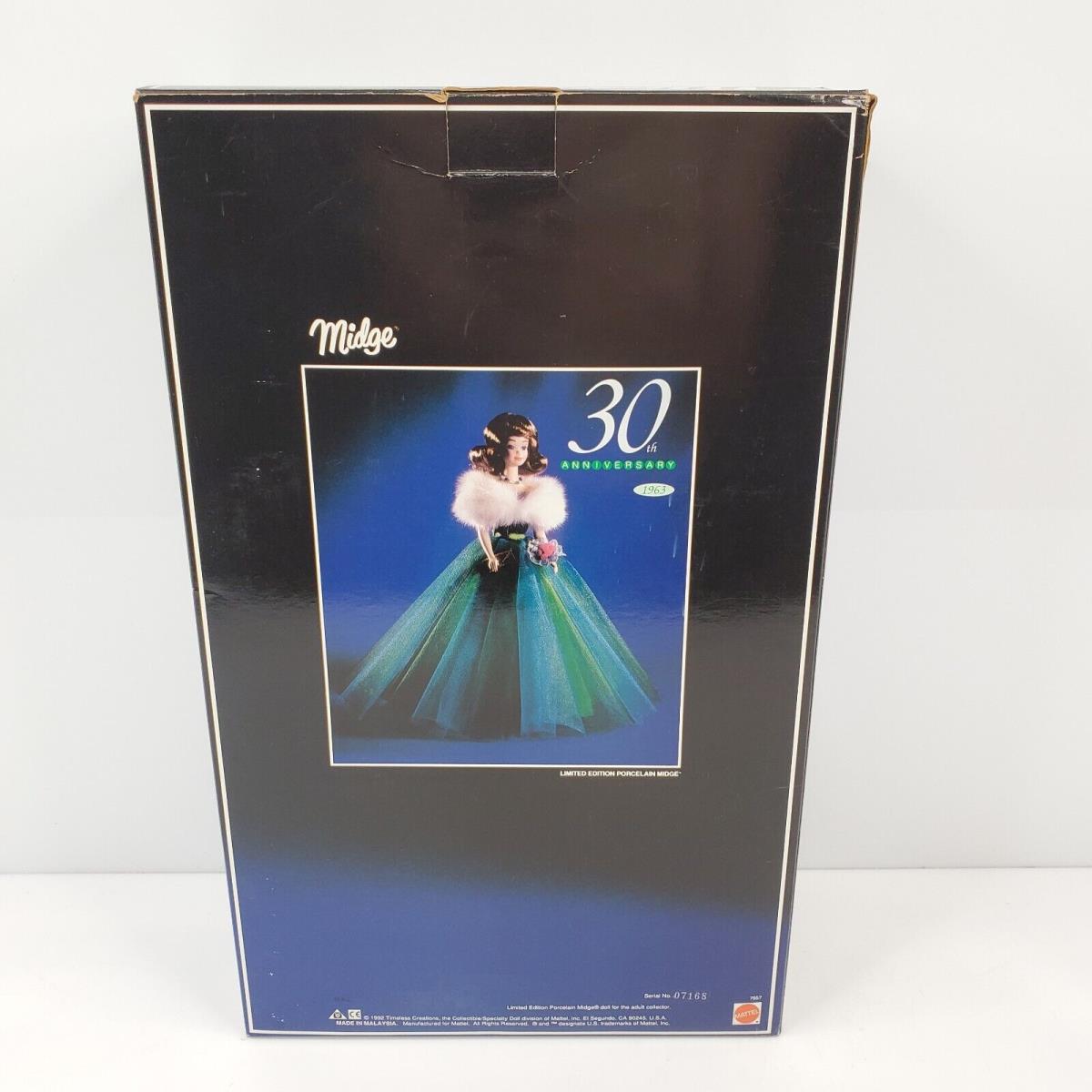 Vintage 1992 Barbie Midge 30th Anniversary Fashion Doll 7957 Green