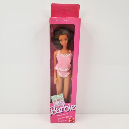 Vintage 1989 Barbie Fun To Dress Fashion Doll Pink 7373