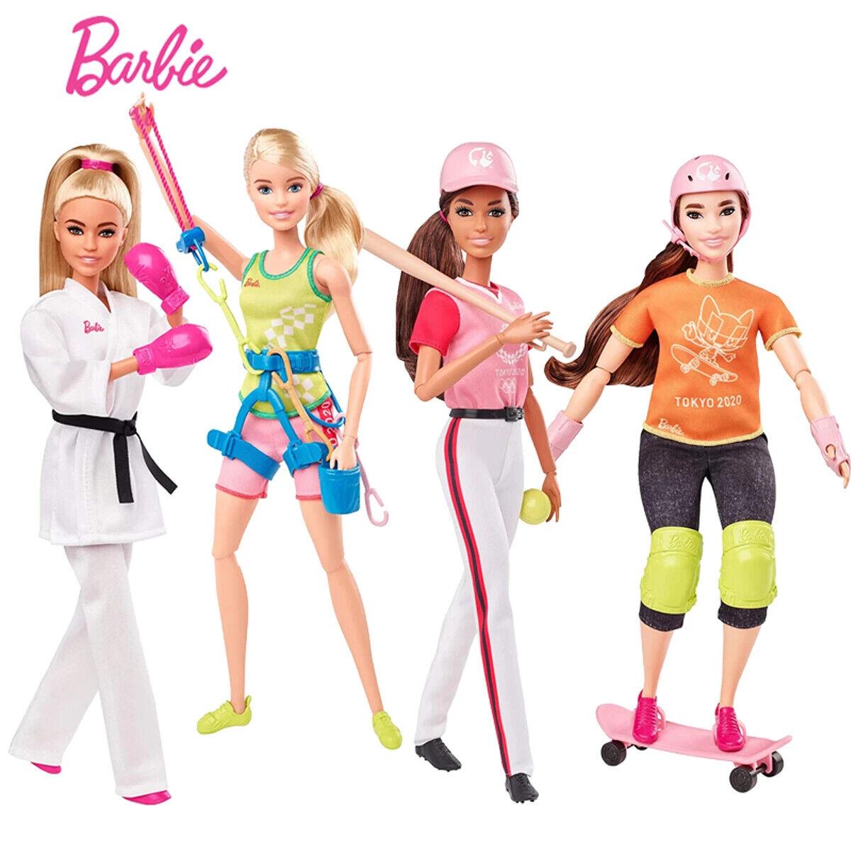 Barbie Doll Tokyo 2020 Olympics: Karate Sport Climbing Softball Skateboarding