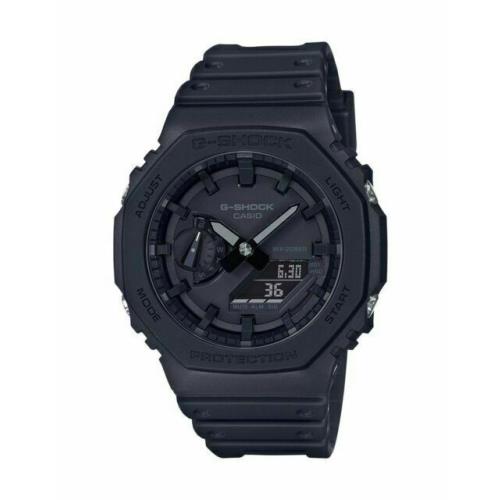 Casio G-shock GA2100-1A1 - A/d Digital Carbon Resin Black Out Watch - Dial: Black, Band: Black