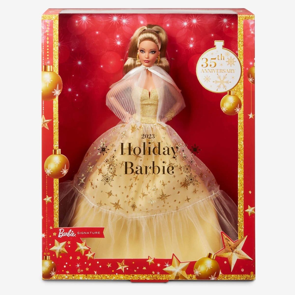 Barbie Signature 2023 Holiday Barbie Doll Karl 35th Anniversary