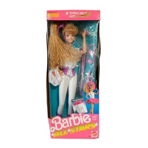 Barbie All Stars Midge 9360 Vintage 1989 Box Doll-mint Box-vgc