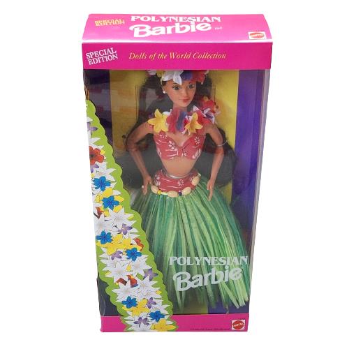 Vintage 1994 Mattel Polynesian Barbie Doll OF The World 12700 Box