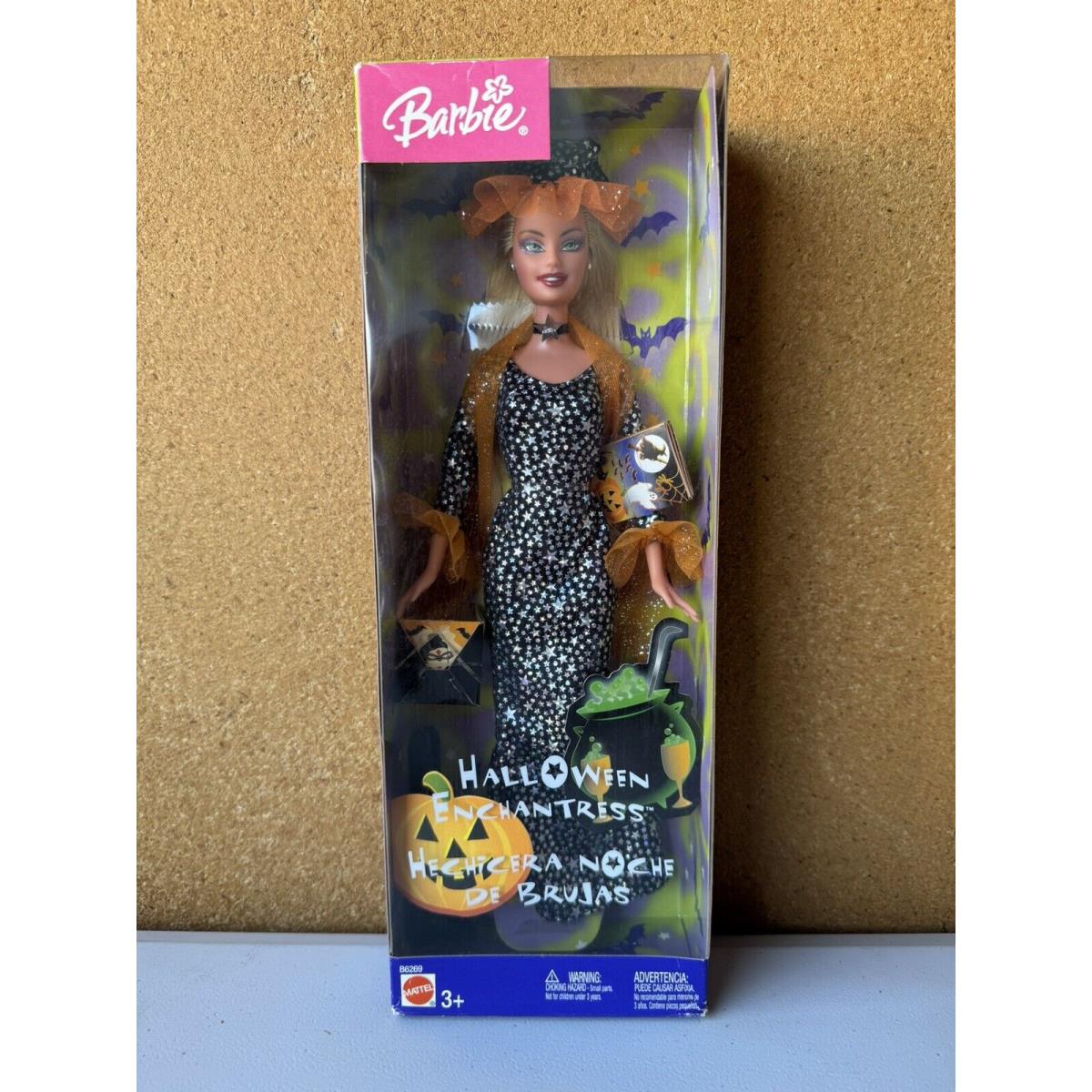 2003 Halloween Enchantress Barbie Doll Mattel Never Removed