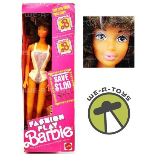 Fashion Play Barbie Doll Hispanic with Lavender Eyes 1990 Mattel 5954