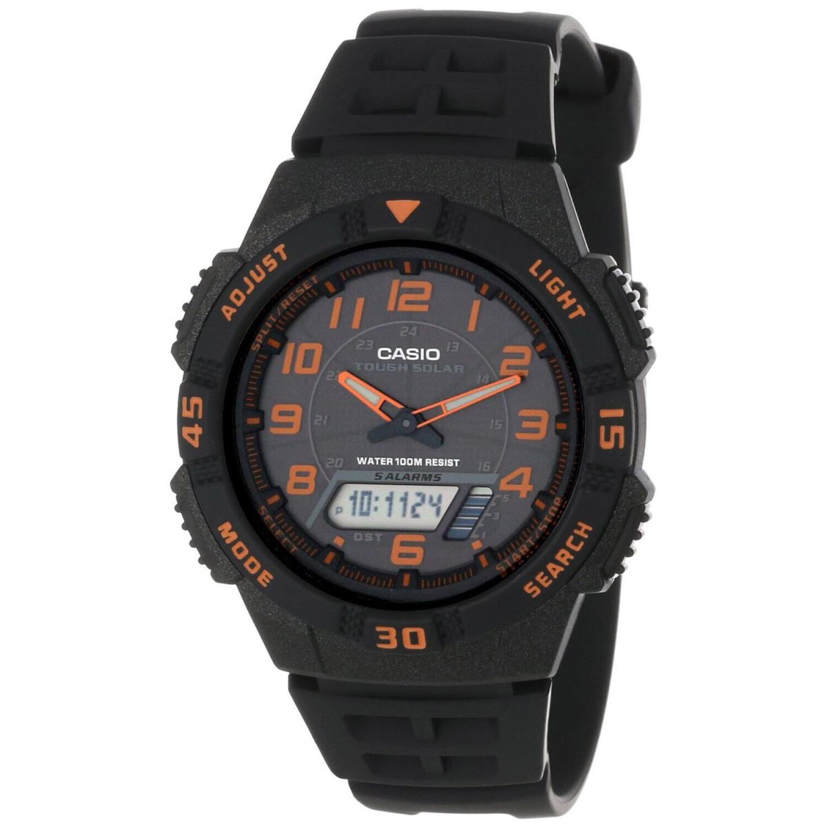 AQS800W-1B2V Men`s Tough Solar World Time Alarm Chrono Ana-digi Watch by Casio