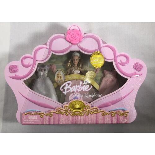 2005 Mattel Barbie Doll Crown Plastic Case Mini Kingdom Princess Clara J7072