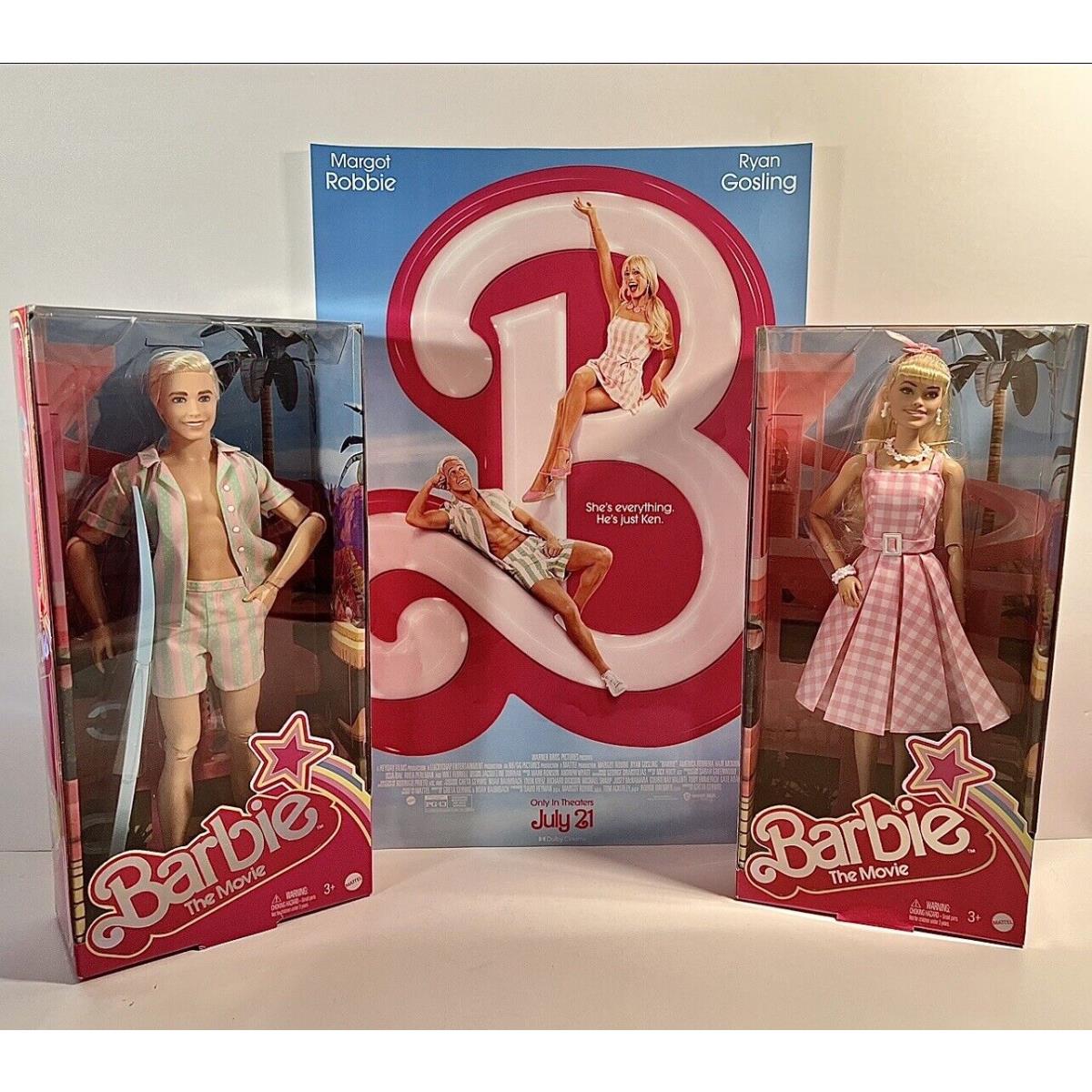 Barbie The Movie Ken Barbie Dolls Matching Set 2023