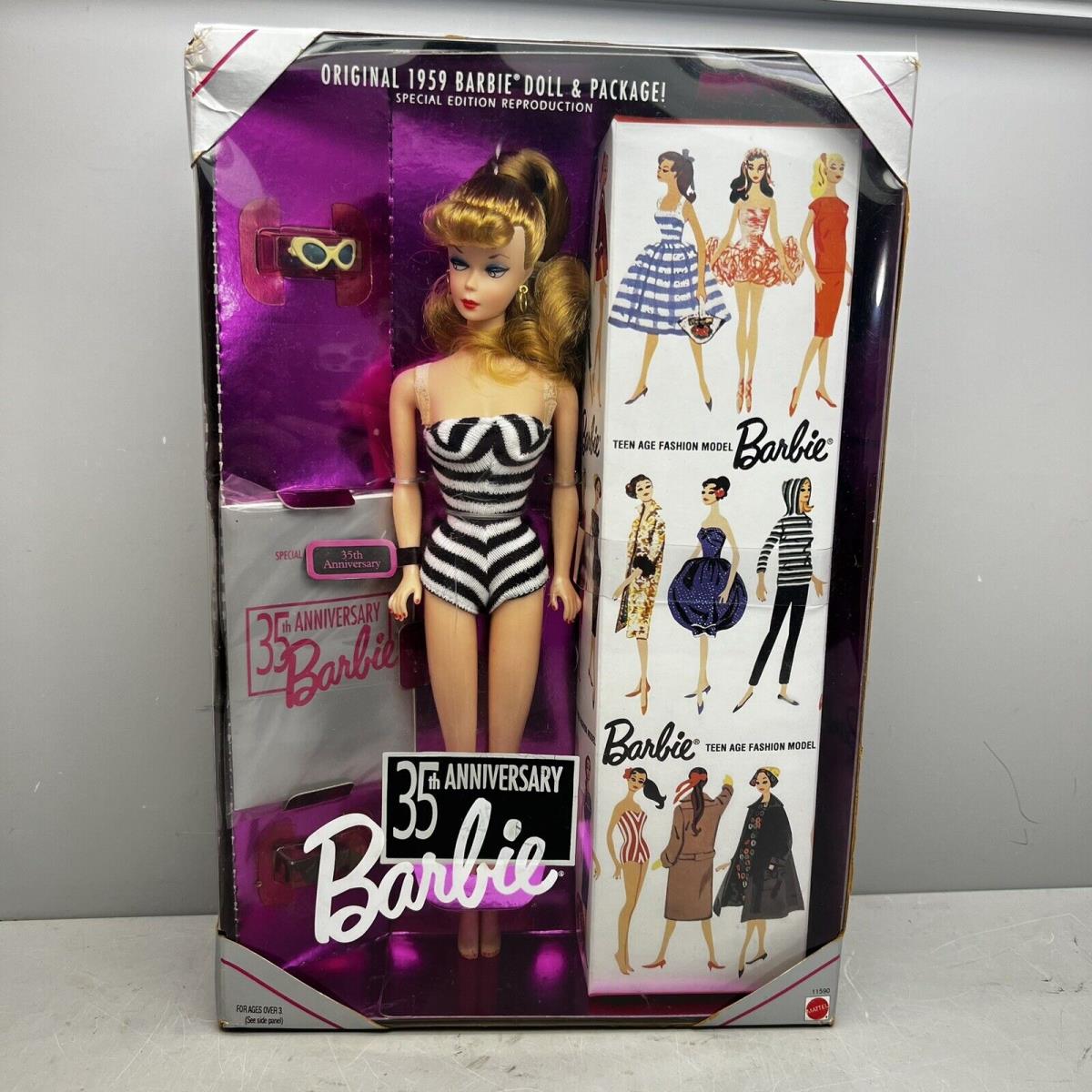 Vintage 1993 35TH Anniversary Barbie 1959 Barbie Doll Special ED