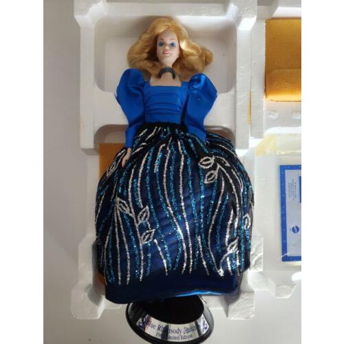 Blue Rhapsody Porcelain Barbie 1986 Limited Edition 1st in Series Movie