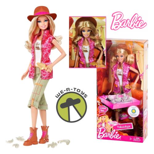 Barbie I Can Paleontologist Doll 2011 Mattel W3738
