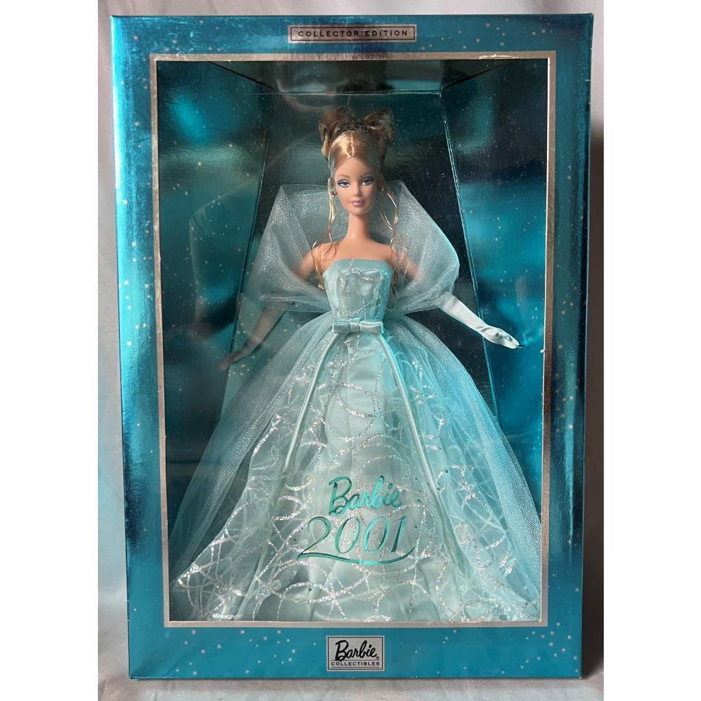 2001 Collector Edition Barbie Doll Light Aqua Gown