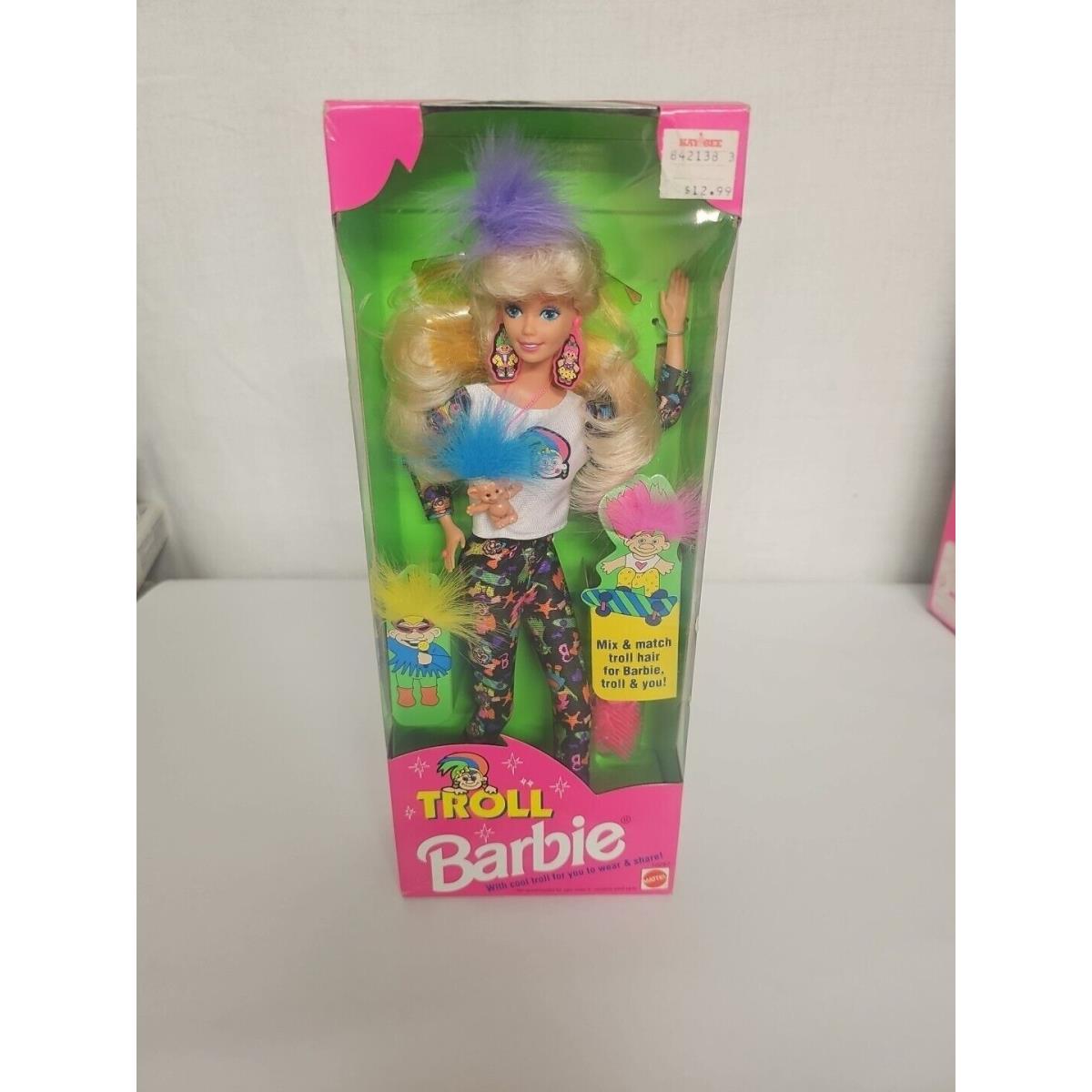 Troll Barbie Doll with Cool Troll 1992 Mattel 10257