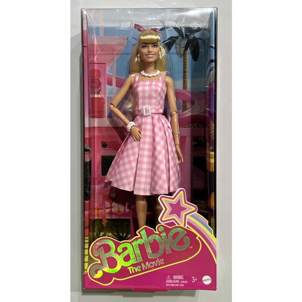 Barbie The Movie Collectible Doll Margot Robbie Barbie in Pink Gingham Dress