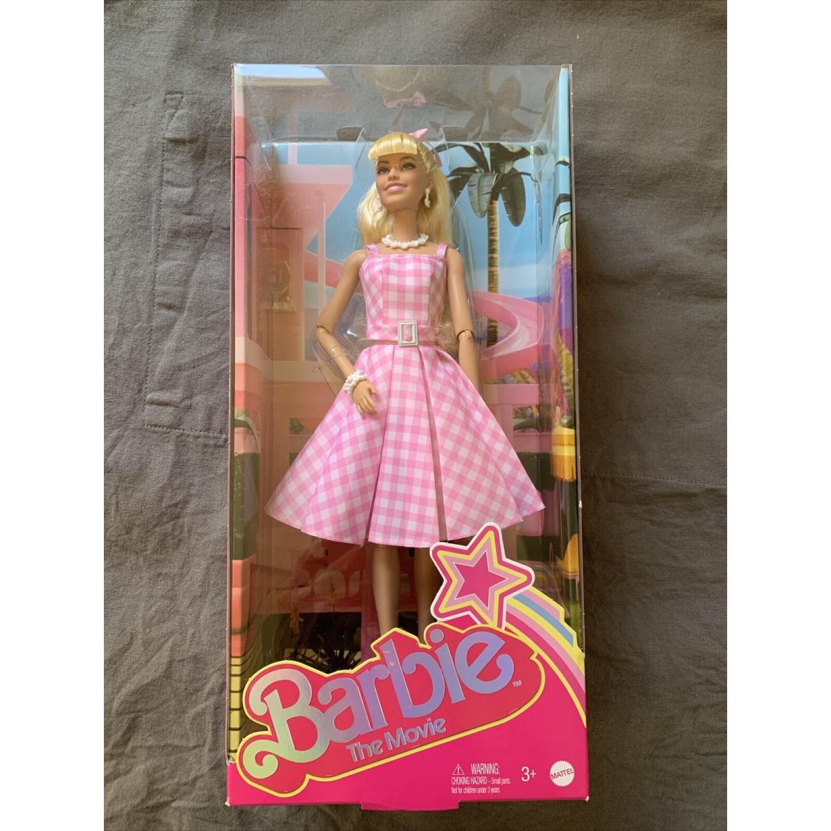 Barbie The Movie Margot Robbie Doll - Pink Gingham Dress 11-inch 2023