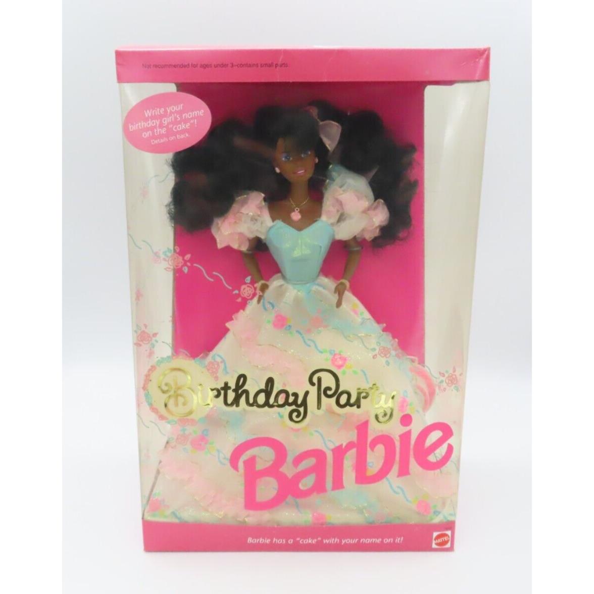 Birthday Party Barbie African American 1992 Mattel 7948 Nrfb