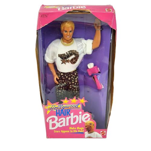 Vintage 1992 Mattel Hollywood Ken Doll 4829 Barbie IN Box Magic Hair