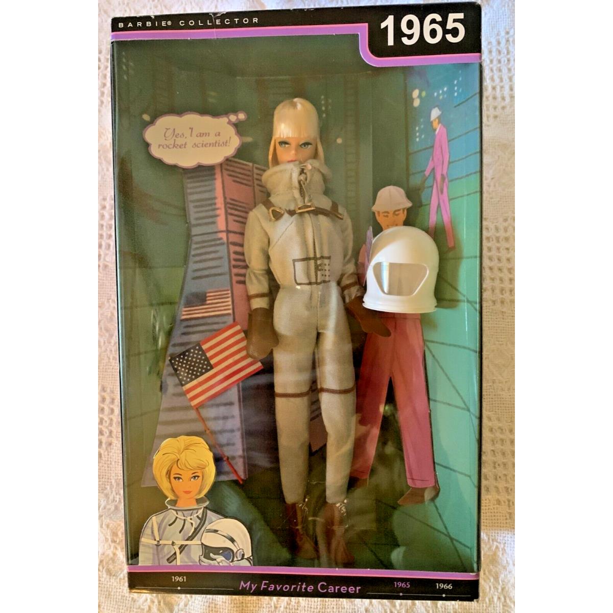 B1 -NIB-1965 Barbie-my Favorite Career Miss Astronaut 2009 Reproduction Doll
