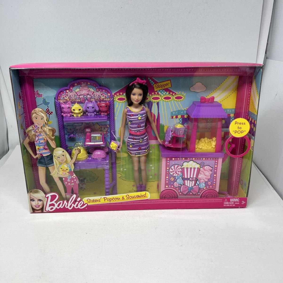 2012 Barbie Sisters Popcorn and Souvenirs Playset