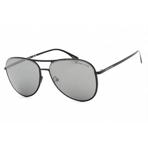 Michael Kors MK 1089 10056G Sunglasses Black Frame Dark Grey Mirror Lenses 59mm