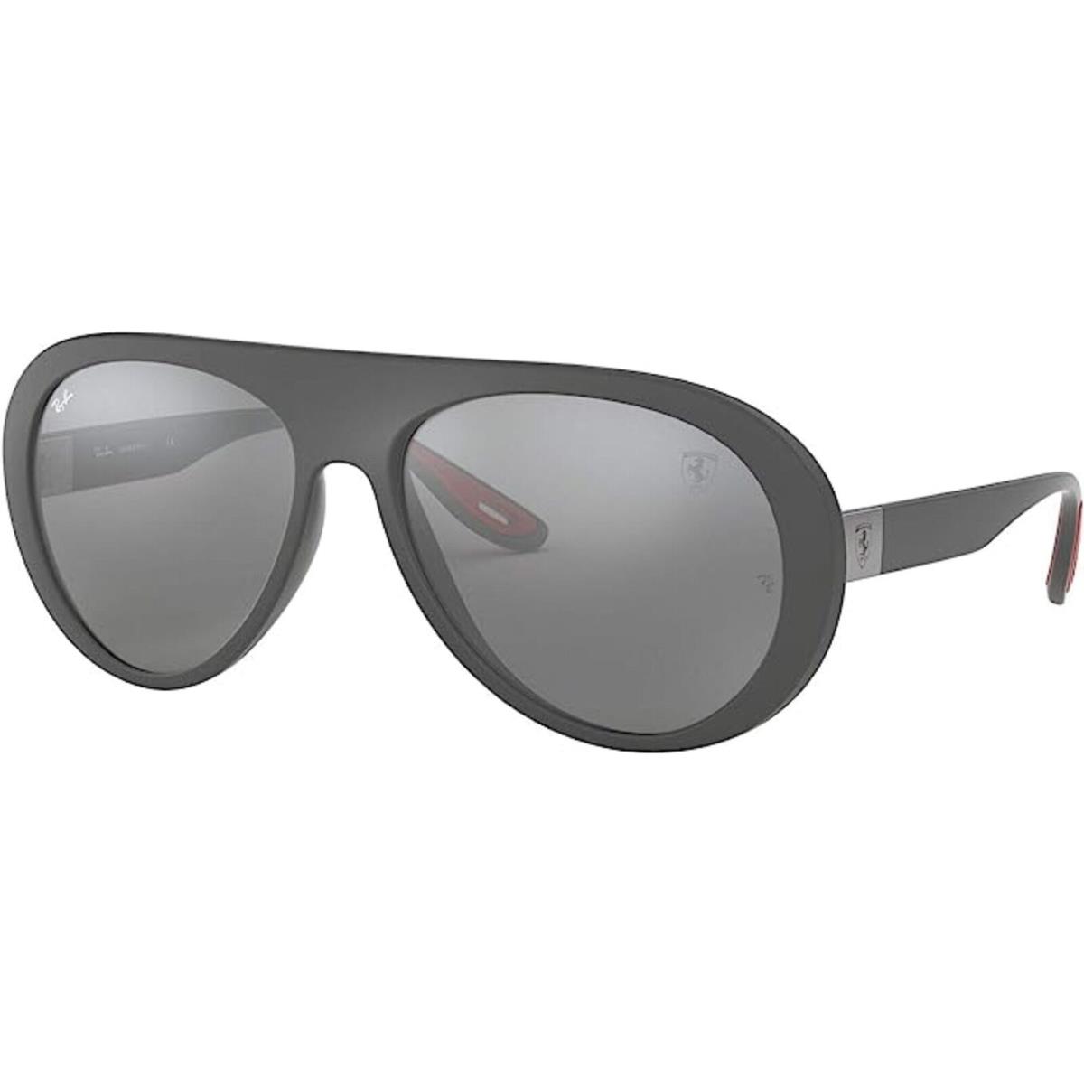 Ray-ban Men`s Sunglasses Grey Mirror Silver Lens Frame Ray Ban 0RB4310M F6266G