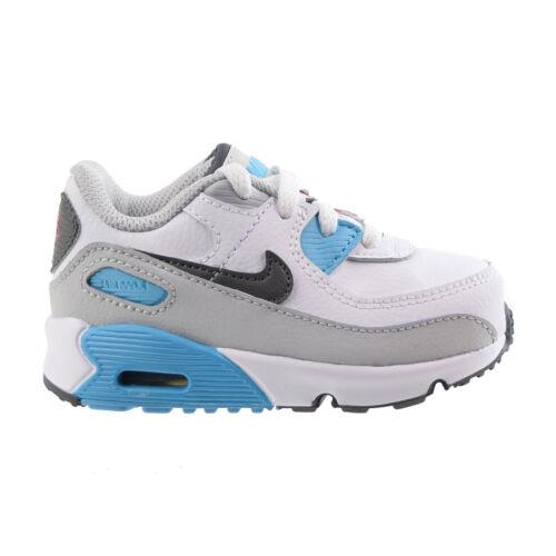 Nike Air Max 90 Ltr TD Toddlers Shoes White-grey-blue Red CD6868-108