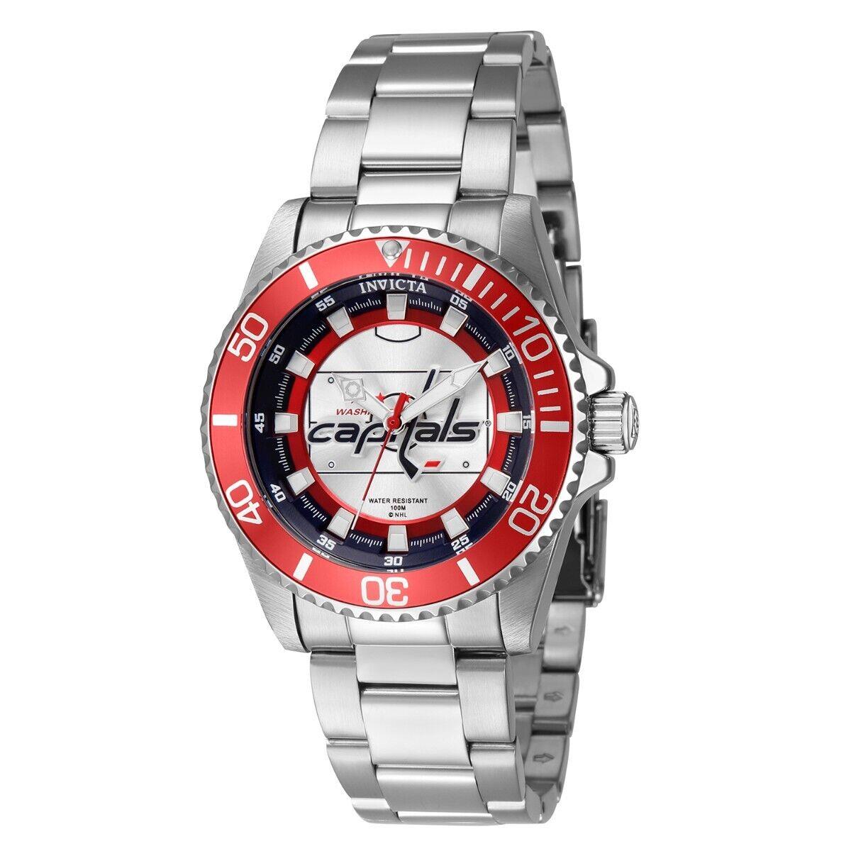 Invicta Nhl Washington Capitals Women`s Watch - 38mm Steel ZG-42226