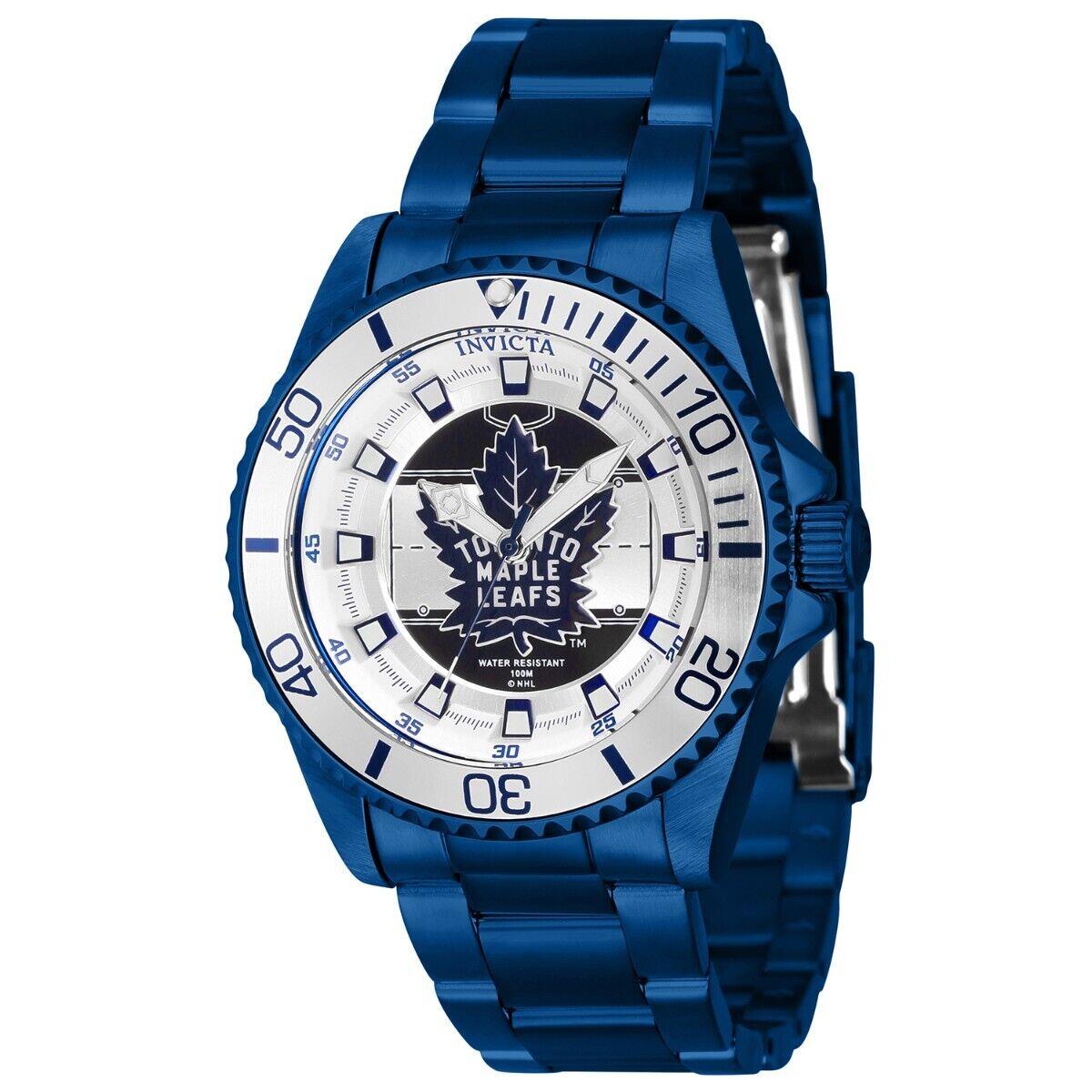 Invicta Nhl Toronto Maple Leafs Women`s Watch - 38mm Blue ZG-42210