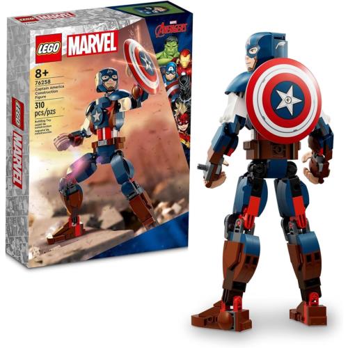 Lego Marvel Captain America Construction Figure 76258 Buildable Action Figure