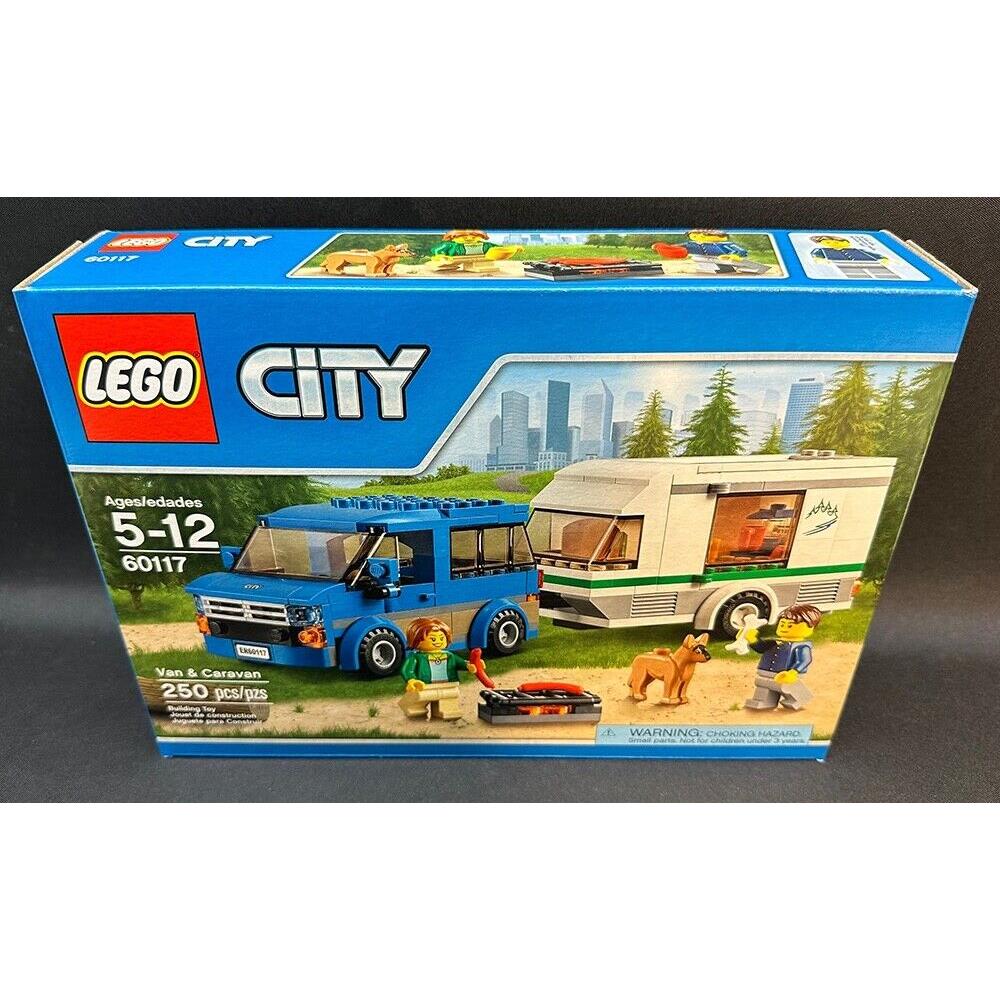 Lego City Van and Caravan Complete w/ 2 Minifigures Set 60117