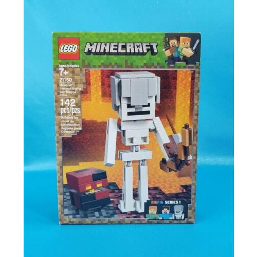Lego Minecraft Bigfig Skeleton with Magma 21150 Retired Set