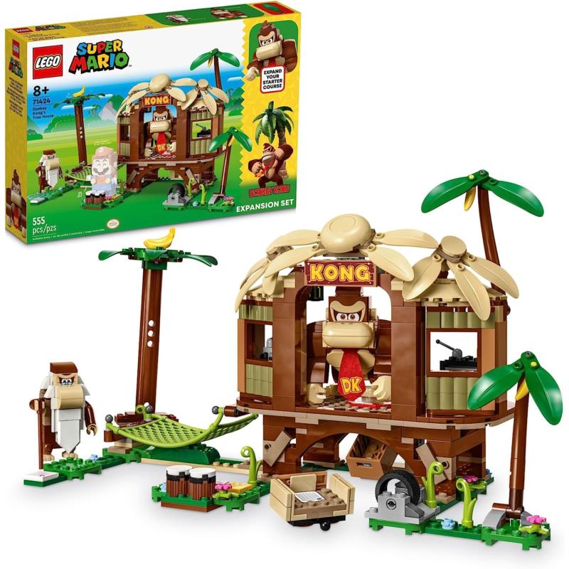 Lego Super Mario Donkey Kong S Tree House Expansion Set 71424 Collectible with 2