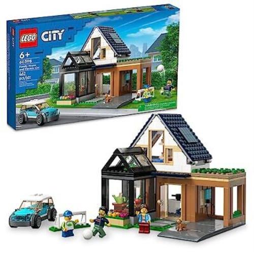 Lego City Family House and Electric Car 60398 Building Toy Set