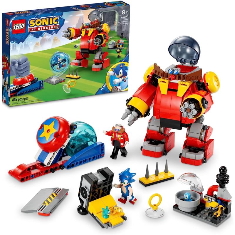 Lego Sonic The Hedgehog Sonic Vs. Dr. Eggman s Death Egg Robot 76993 Toy Set