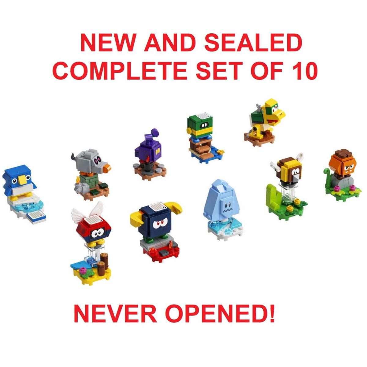 Complete Set of 10 Lego 2022 Super Mario Series 4 Minifigures 71402