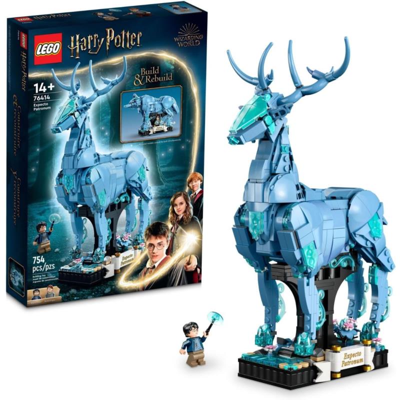 Lego Harry Potter Expecto Patronum 76414 Collectible 2-in-1 Building Toy Set