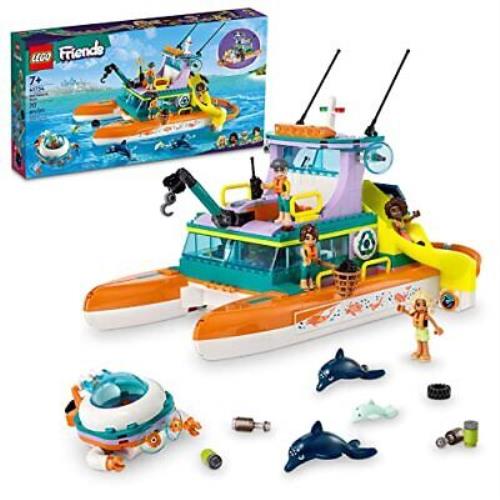 Lego Friends Sea Rescue Boat 41734 Building Toy Set